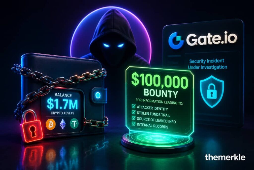 Jheioff Offers Six-Figure Bounty For Leads As Gate.io’s Promised Investigation Stalls The Merkle logo