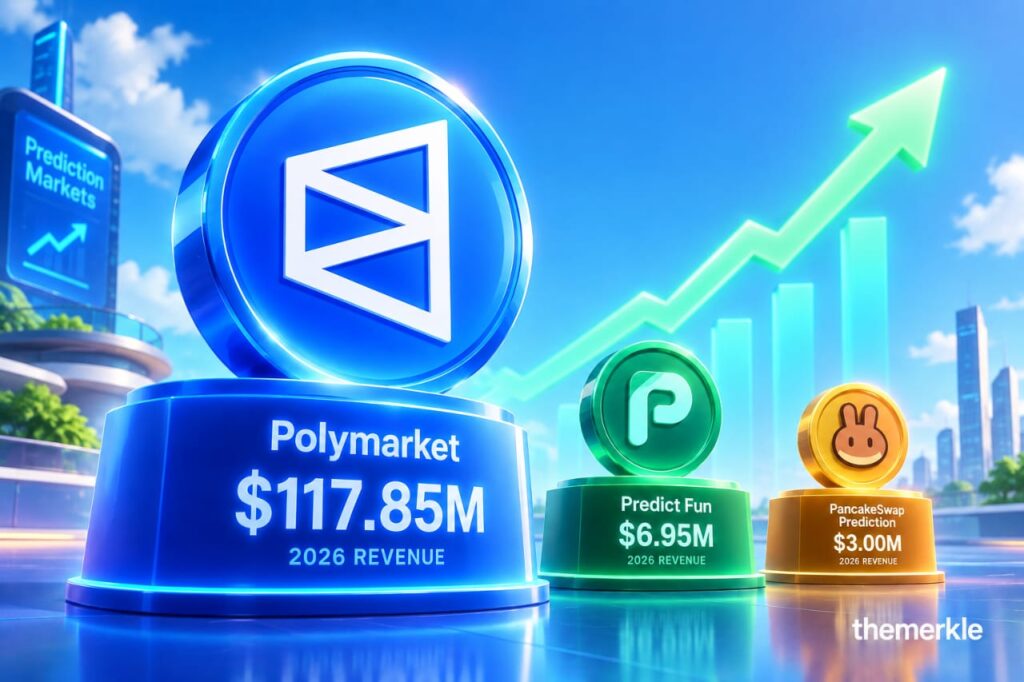 Polymarket’s $117.85M in 2026 Revenue Dwarfs Every Other On-Chain Prediction Market The Merkle logo