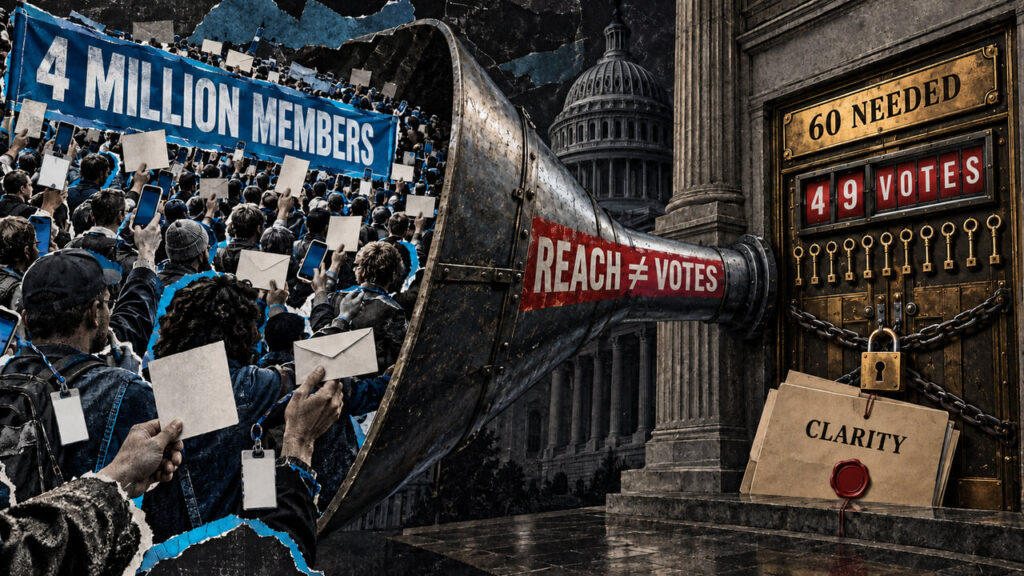 Stand With Crypto’s 4 million registered advocates couldn’t get the CLARITY Act through the Senate Stand With Crypto's 4 million registered advocates couldn't get the CLARITY Act through the Senate